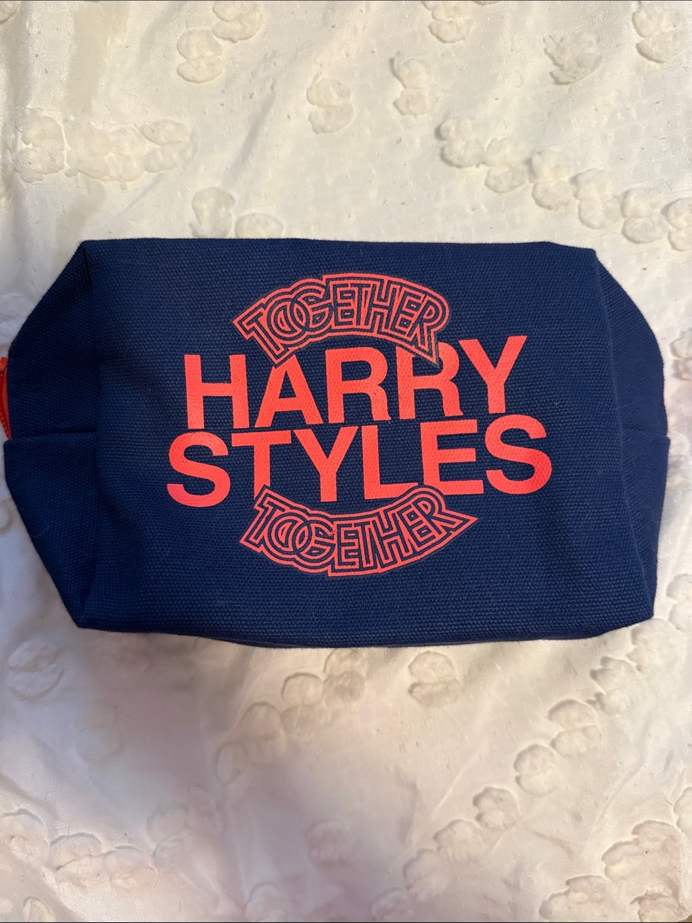 Harry Styles Together Navy Red VIP Cosmetic Pouch Tour Merch New - Picture 1 of 3